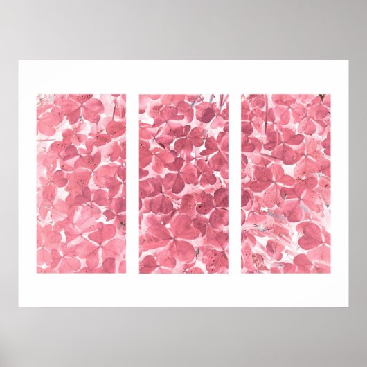 幻想の翼のピンクのトリプチチ ポスター (正面)