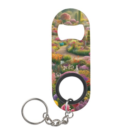 幻想の花園ボトルオープナー キーチェーン キーホルダー栓抜き (正面)