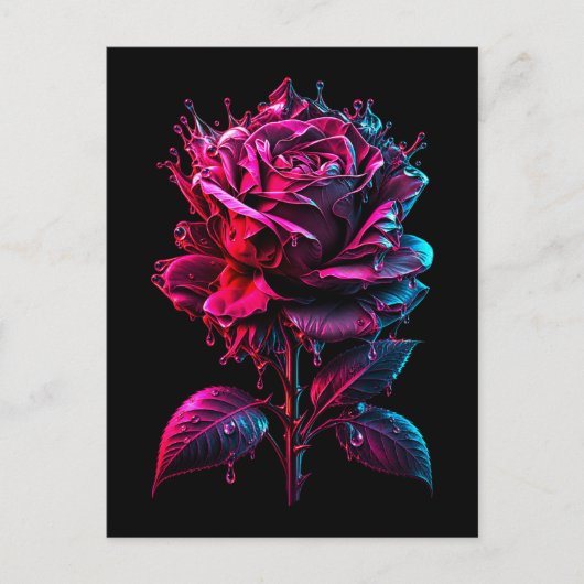 幻想の薔薇 ポストカード (正面)