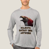 幻想の鳥のアートワーク トライブレンドTシャツ (正面)