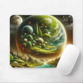 幻想惑星 - 魔法の宇宙の自然 マウスパッド (マウス)