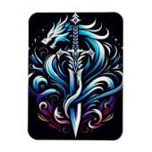 幻想戦士 ミスティックドラゴン 炎の剣 マグネット (縦)
