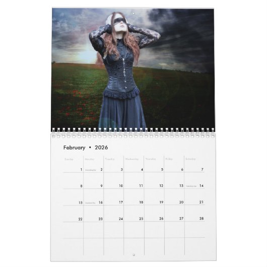 幻想的で魔法のアートカレンダー カレンダー (2月 2026)