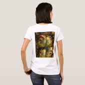 幻想的ないたずら双面魔法の森Tシャツ Tシャツ (裏面フル)