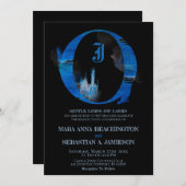 ~* 幻想的なおとぎ話の城での中世のウェディング *~ 招待状 (正面/裏面)