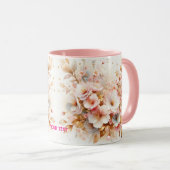 幻想的なかわいいパステルピンクの桜 マグカップ (正面右)