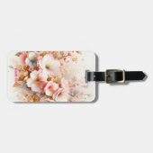幻想的なかわいいパステルピンクの桜 ラゲッジタグ (正面横)