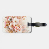幻想的なかわいいパステルピンクの桜 ラゲッジタグ (裏面横)