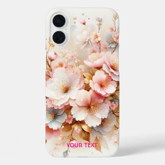 幻想的なかわいいパステルピンクの桜 Case-Mate iPhoneケース (裏面)