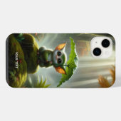 幻想的なかわいい小さな森の生き物 iPhoneケース (裏面横)