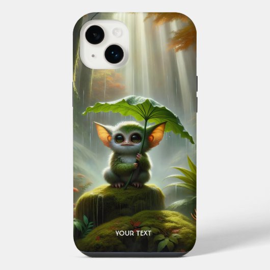 幻想的なかわいい小さな森の生き物 iPhoneケース (裏面)