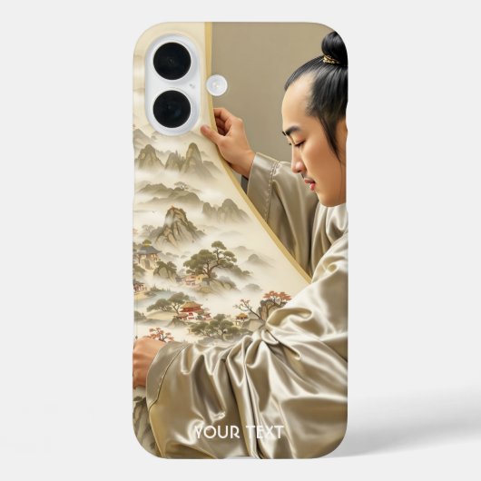 幻想的なかわいい日本人画家の風景 Case-Mate iPhoneケース (裏面)