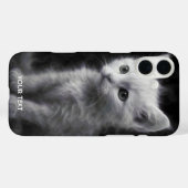 幻想的なかわいい白い煙の子猫 Case-Mate iPhoneケース (裏面 (横))