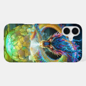 幻想的なかわいい緑のドラゴンの卵 iPhoneケース (裏面横)