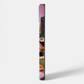 幻想的なかわいい鮮やかな寿司の面白い生き物 iPhoneケース (左側面)