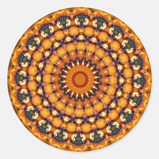 幻想的なアートステッカー ラウンドシール (正面)