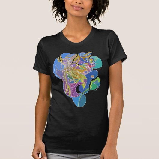 幻想的なアートワーク Tシャツ (正面)