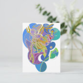 幻想的なアート作品 ポストカード (スタンド正面)