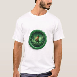 幻想的なイメージ レパードが金貨を運ぶ Tシャツ