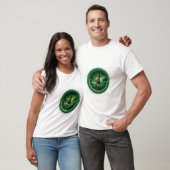 幻想的なイメージ レパードが金貨を運ぶ Tシャツ (ユニセックス)
