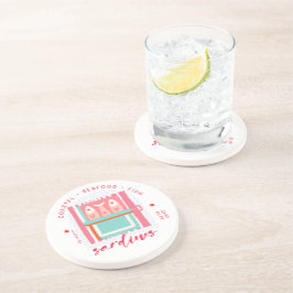 幻想的なイワシ 海岸のビーチ ピンク コースター