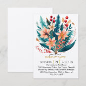 幻想的なウィンターワンダーランド：オリジナルの招待状を作成 招待状 (正面/裏面)