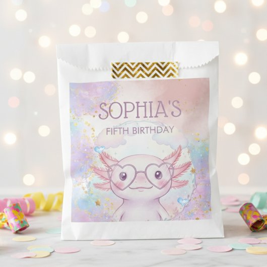 幻想的なウーパールーパーの子供の誕生日 フェイバーバッグ