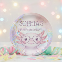 幻想的なウーパールーパーの子供の誕生日