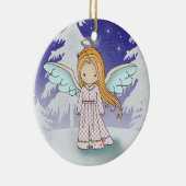 幻想的なエンジェル クリスマス オーナメント (右)