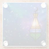 幻想的なオリエンタルランタン – ガラスコースター (裏面)