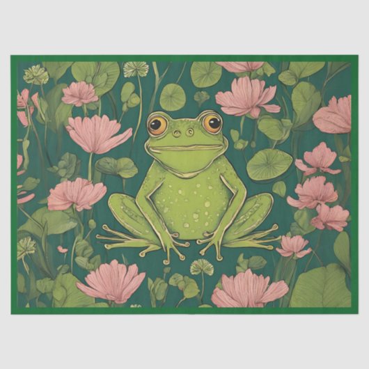 幻想的なカエルチャーム 薄葉紙 (正面)