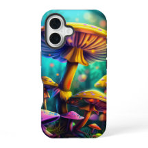 幻想的なカラフルなキノコ iPhone カー