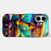 幻想的なカラフルなキノコ iPhone カー Case-Mate iPhoneケース (裏面 (横))