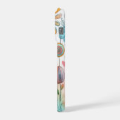 幻想的なカラフルな野の花 | スマホケース iPhoneケース (左側面)