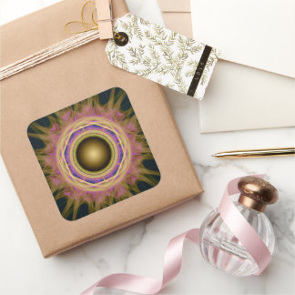 幻想的なカラフルの明るいパターン スクエアシール