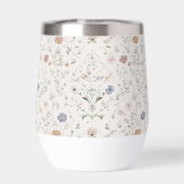 幻想的なカントリーライフスタイルのベージュ水彩画の野の花 (背面)
