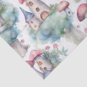 幻想的なキノコのコテージ柄 (10) 薄葉紙 (詳細)