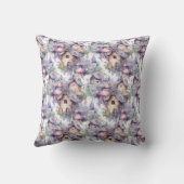幻想的なキノコのコテージ柄 (5) クッション (裏面)