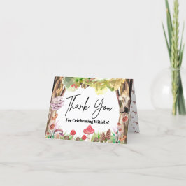 幻想的なキノコの森 サンキューカード