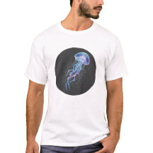 幻想的なクラゲの輝きTシャツ