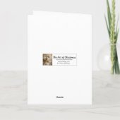 幻想的なクリスマスのキツネ シーズンカード (裏面)