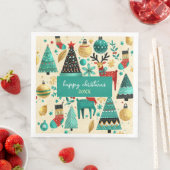 幻想的なクリスマスツリーとトナカイ (インサイチュ)