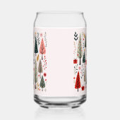 幻想的なクリスマスツリーの森 ガラス缶 (左)