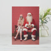 幻想的なクリスマスデュオ：サンタとミセス・クロース 招待状 (スタンド正面)