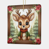 幻想的なクリスマストリの飾り🦌🎄 セラミックオーナメント (左)