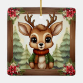 幻想的なクリスマストリの飾り🦌🎄 セラミックオーナメント (裏面)