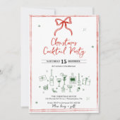 "幻想的なクリスマスパーティーのお誘い" 招待状 (正面)