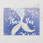 幻想的なグリッター人魚ビーチ 海の下 ポストカード (正面)