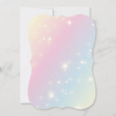 幻想的なサクラの木のベビーシャワー 招待状 (裏面)