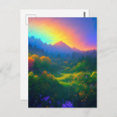 幻想的なサンセットカラーを取り入れる ポストカード (正面/裏面)
